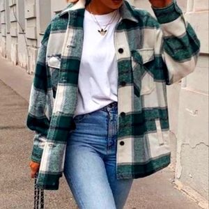 Avec Les Filles Plaid Chore Shacket